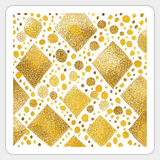 Geometric golden pattern Sticker